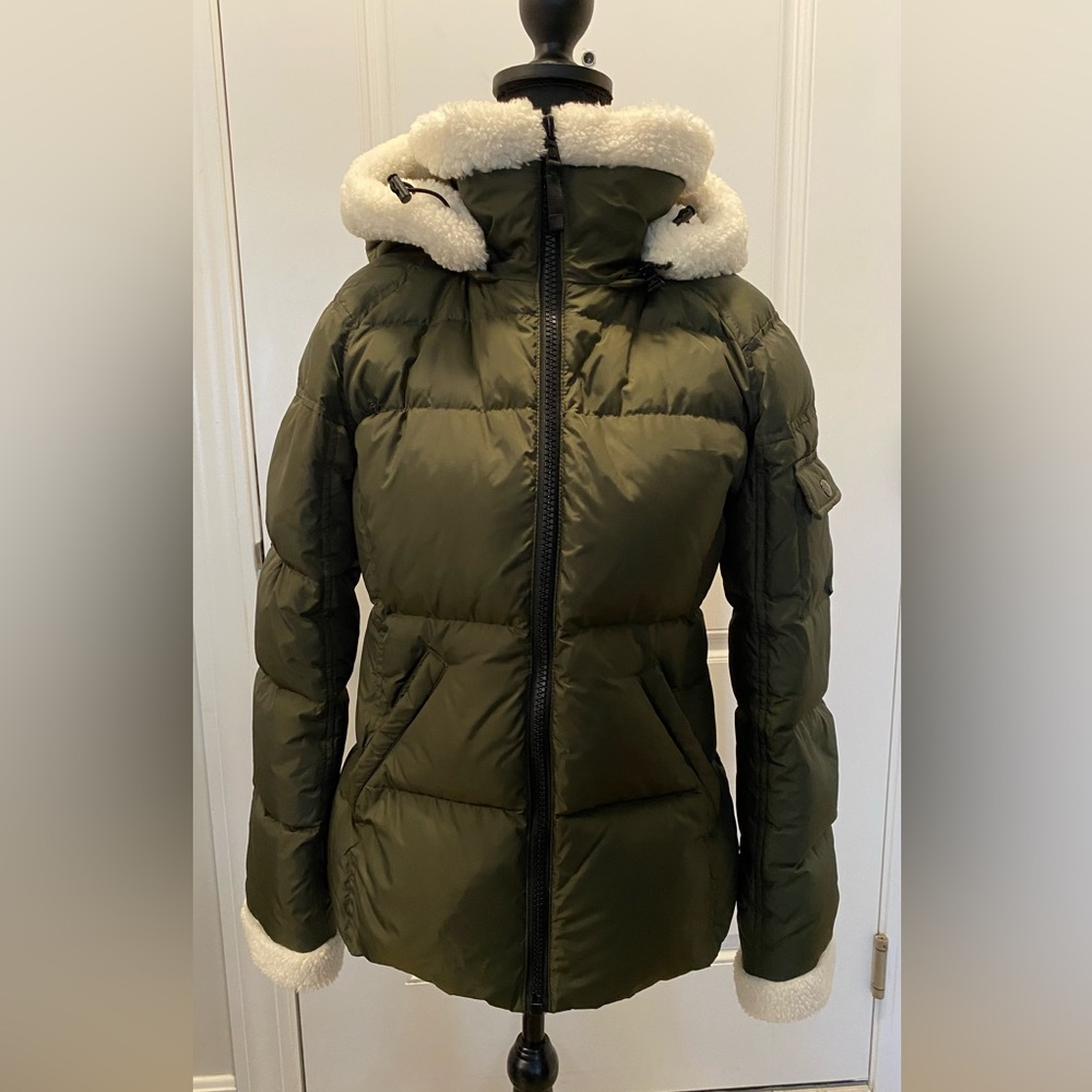 S13 New York Down Jacket Army Forest Green Puffer Small EUC